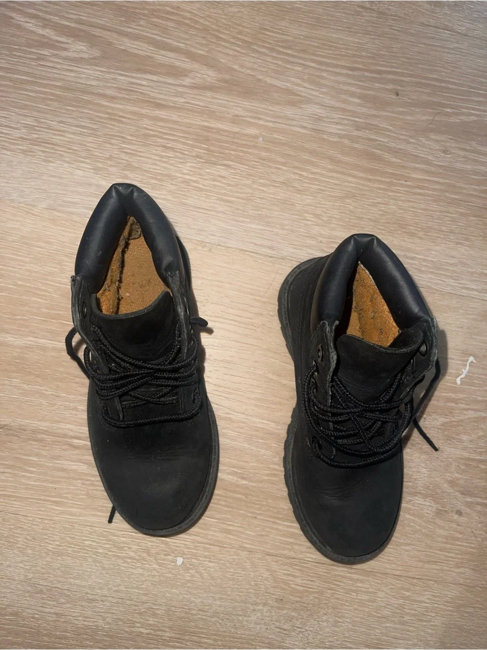 Timberland Kids Black Lace-Up Ankle Boots